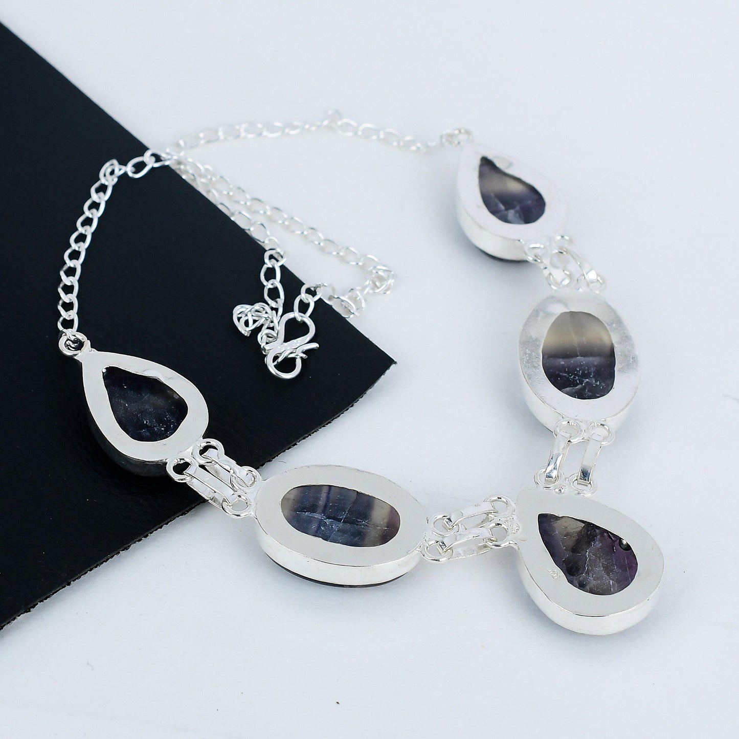 Green Fluorite Sterling Silver Necklace