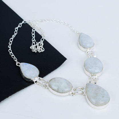 Sterling Silver Moonstone Necklace