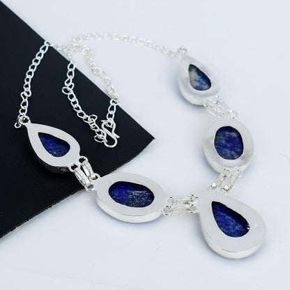 Blue Lapis Lazuli Gemstone Necklace