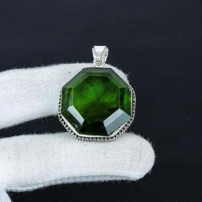 Green Tourmaline Gemstone Pendant