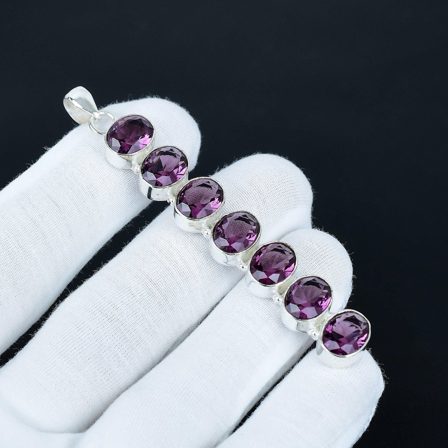 Pink Amethyst Gemstone Pendant