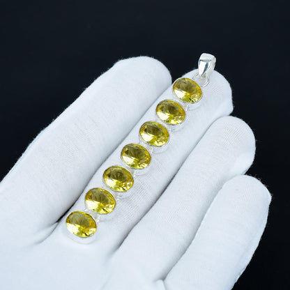 Yellow Citrine Gemstone Pendant