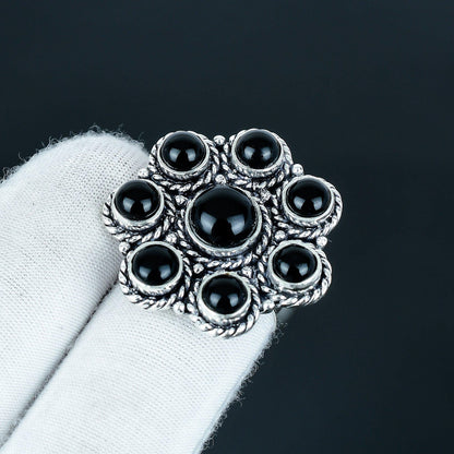 Black Onyx 925 Sterling Silver Ring