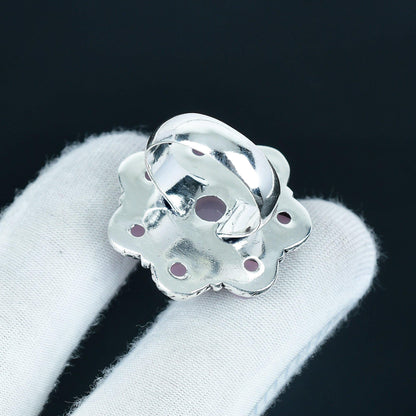 Rose Quartz Sterling Silver Ring