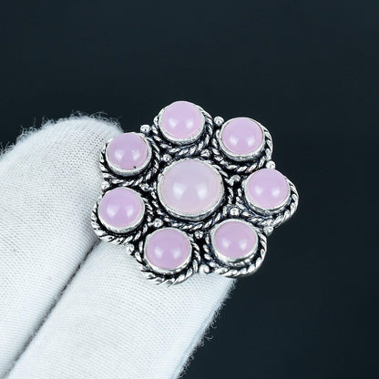 Rose Quartz Sterling Silver Ring