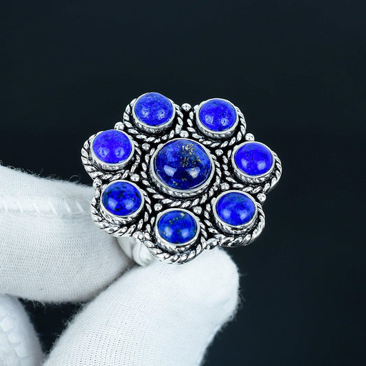 Blue Lapis Lazuli Gemstone Ring