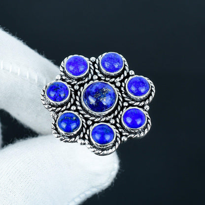 Blue Lapis Lazuli Gemstone Ring