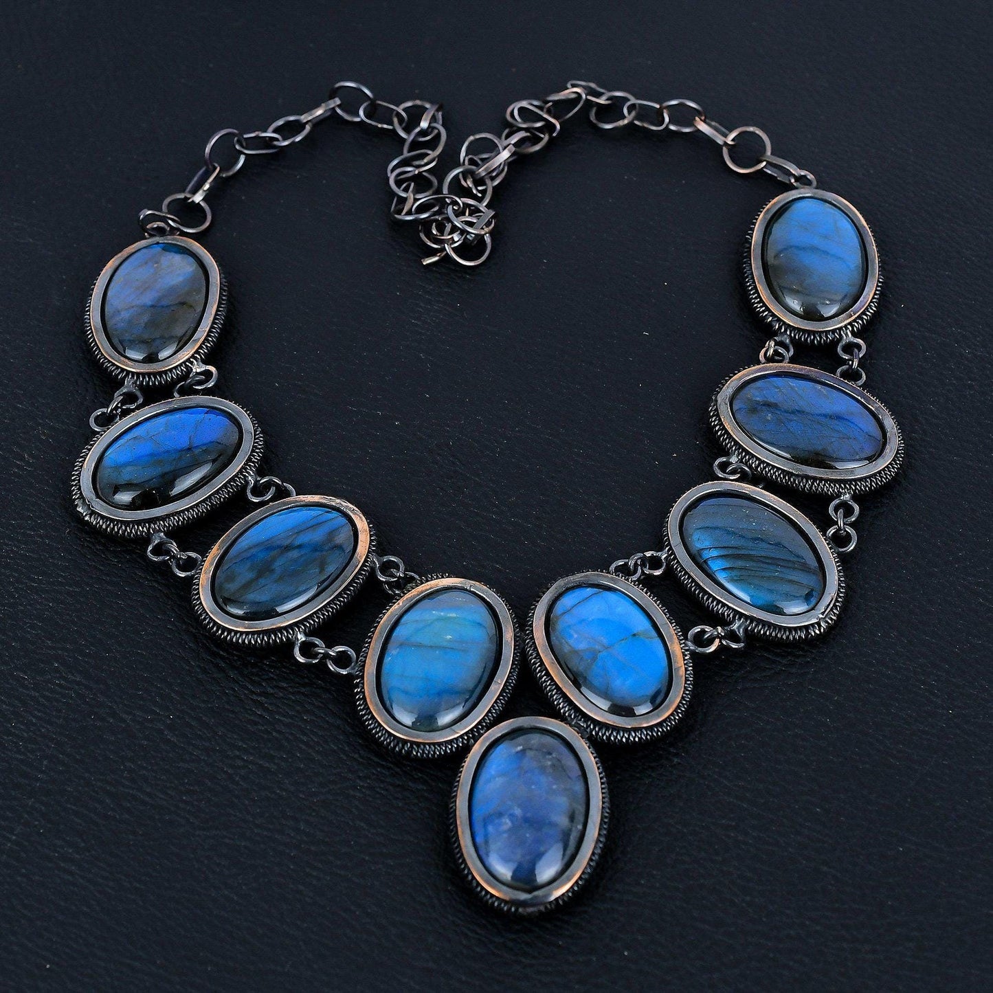 Blue Labradorite Gemstone Necklace