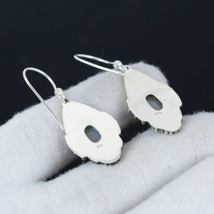 Rainbow Moonstone Gemstone Earrings