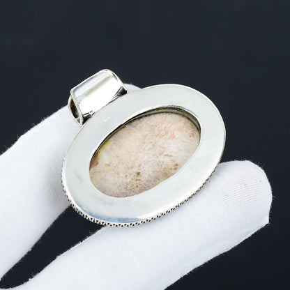 Orange Scolecite Gemstone Pendant