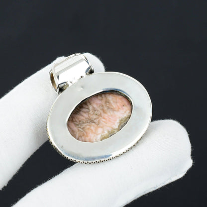 Pink Rhodochrosite Gemstone Pendant