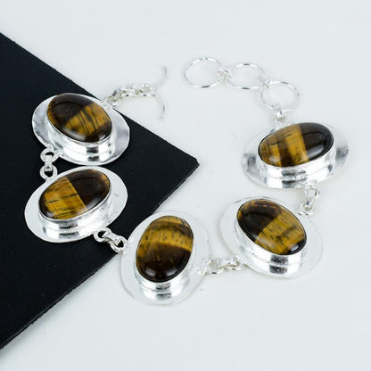 Golden Tiger Eye Gemstone Bracelet
