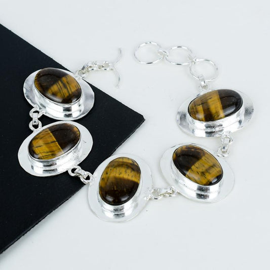 Golden Tiger Eye Gemstone Bracelet