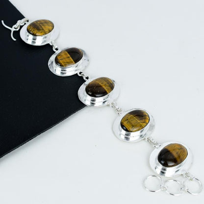 Golden Tiger Eye Gemstone Bracelet