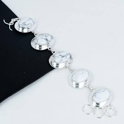 White Howlite Gemstone Pendant