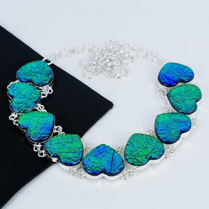 Green Triplet Opal Pendant Necklace
