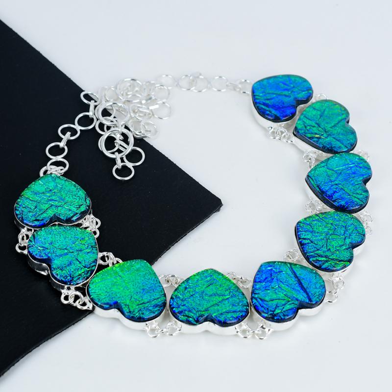Green Triplet Opal Pendant Necklace