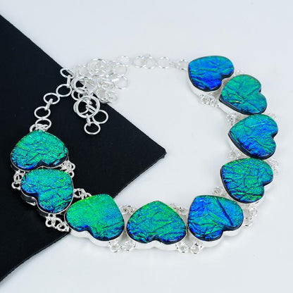 Green Triplet Opal Pendant Necklace