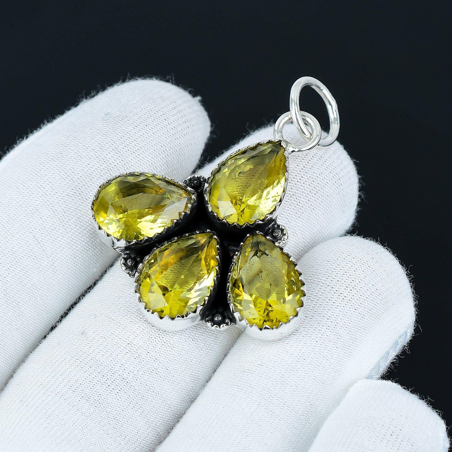 Yellow Citrine Gemstone Pendant
