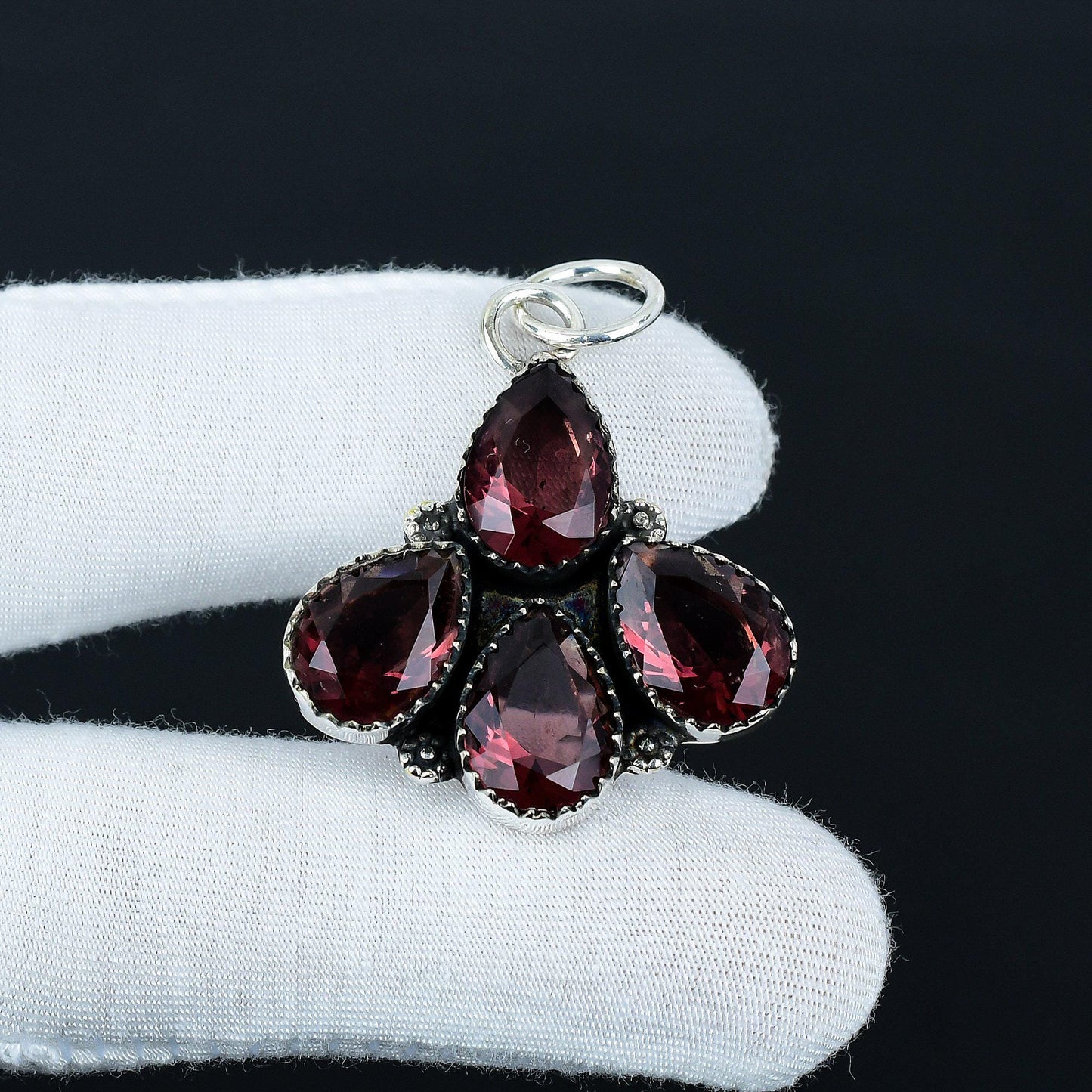Pink Amethyst Teardrop Pendant