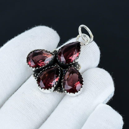 Pink Amethyst Teardrop Pendant