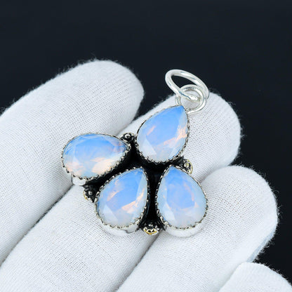 Milky Opal Teardrop Pendant