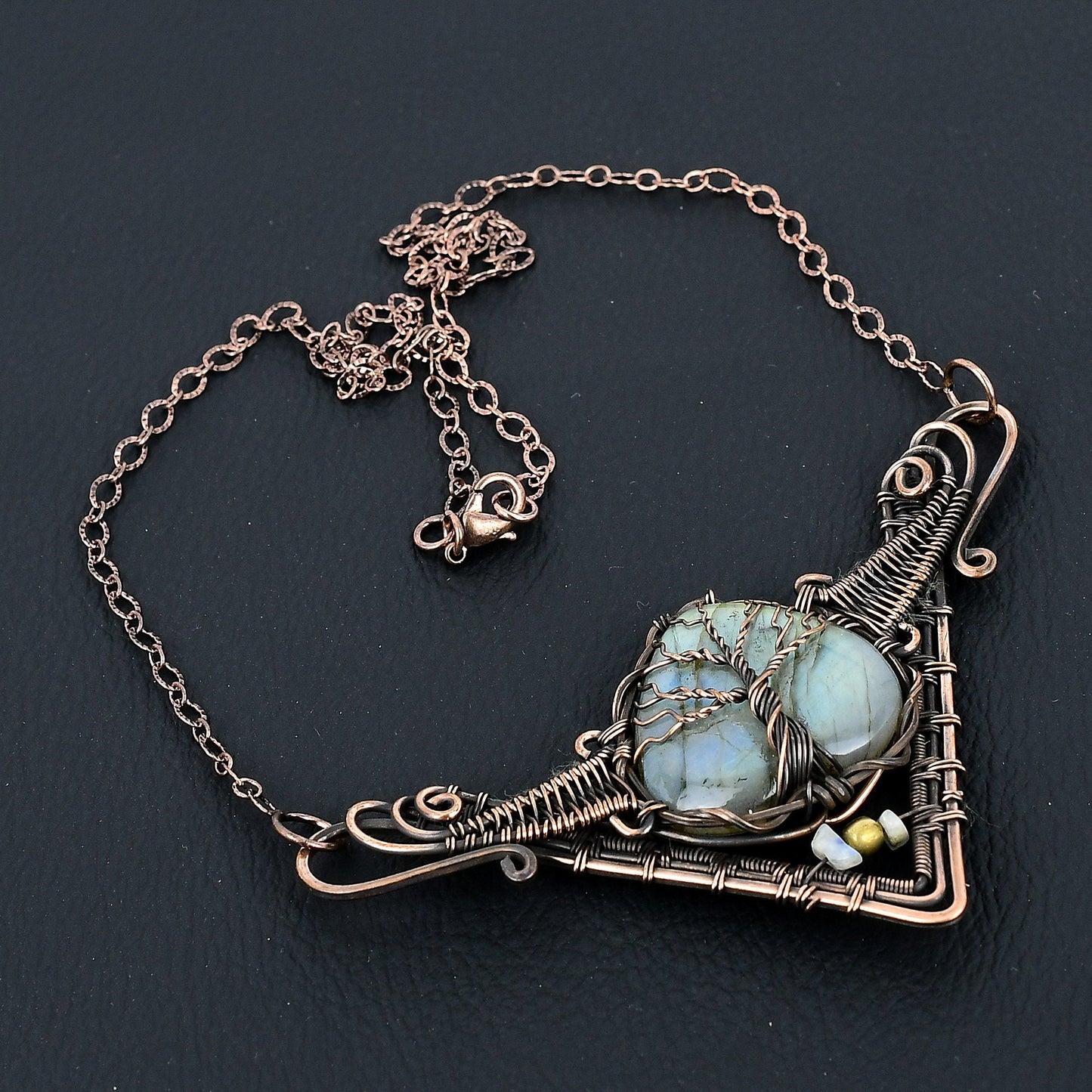 Blue Labradorite Gemstone Necklace