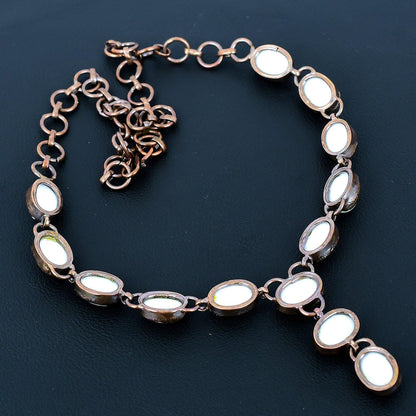 White Coral Gemstone Necklace