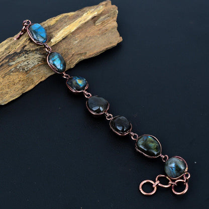 Blue Labradorite Gemstone Bracelet