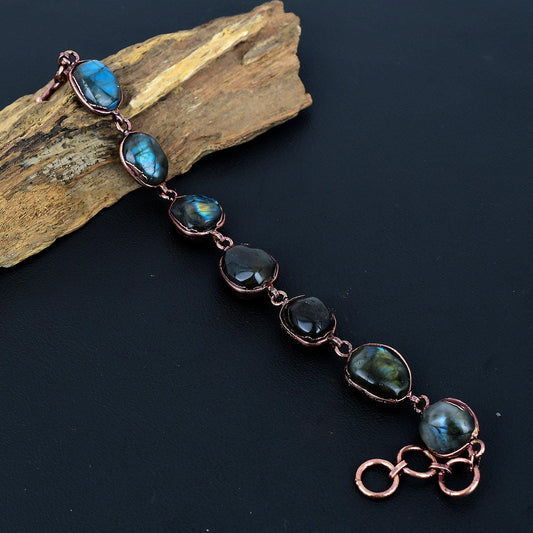 Blue Labradorite Gemstone Bracelet