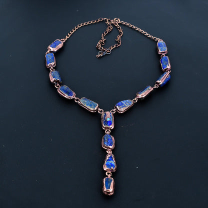 Blue Lapis Lazuli Gemstone Necklace