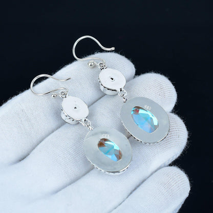 Mystic Topaz Dangle Earrings