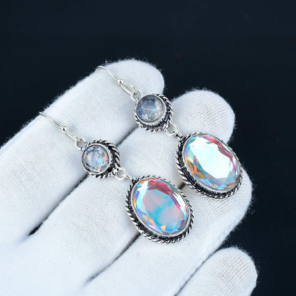 Mystic Topaz Dangle Earrings