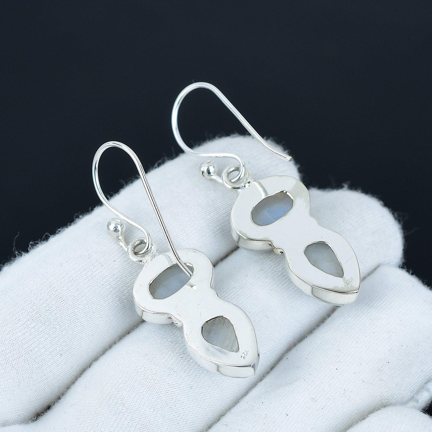 Rainbow Moonstone Gemstone Earrings
