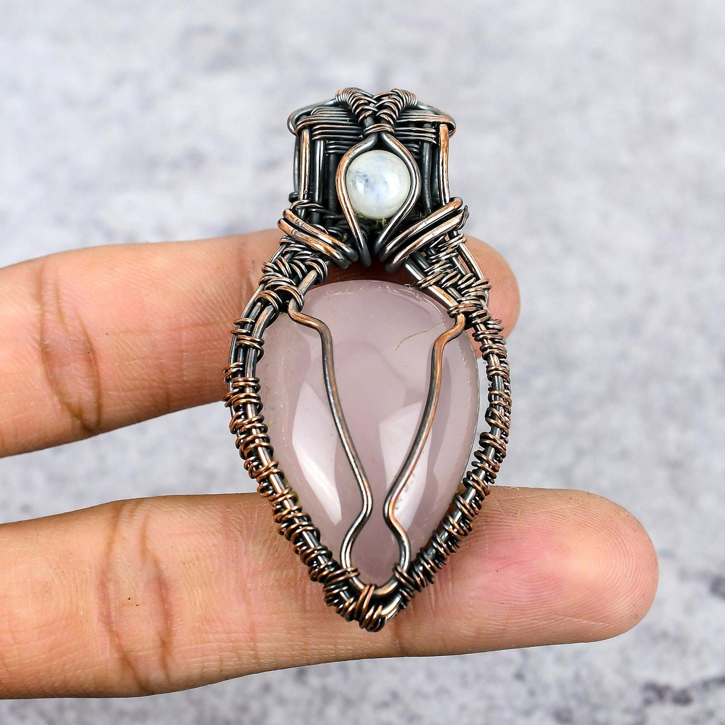 Rose Quartz Gemstone Pendant