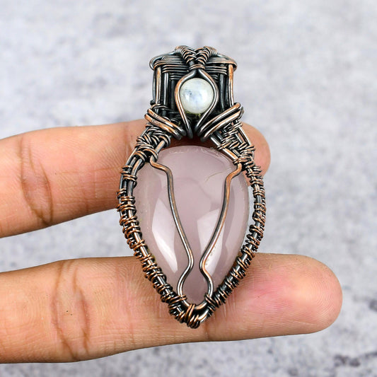 Rose Quartz Gemstone Pendant