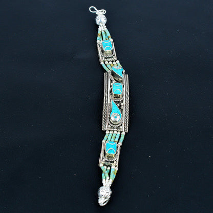 Turquoise Gemstone 925 Sterling Silver Bracelet