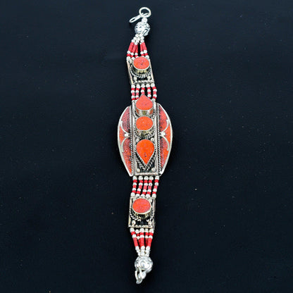 Red Coral Gemstone Bracelet