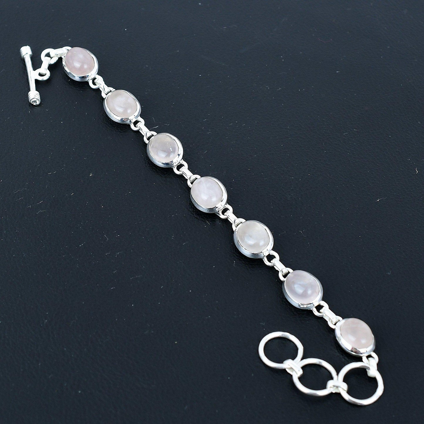 Pink Rose Quartz Gemstone Bracelet