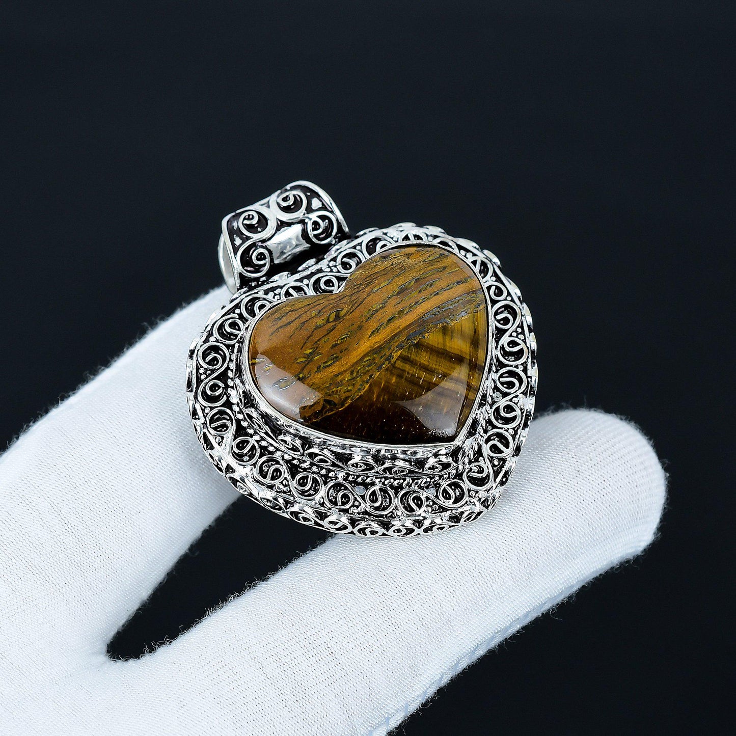 Brown Tiger Eye Gemstone Pendant