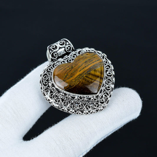 Brown Tiger Eye Gemstone Pendant