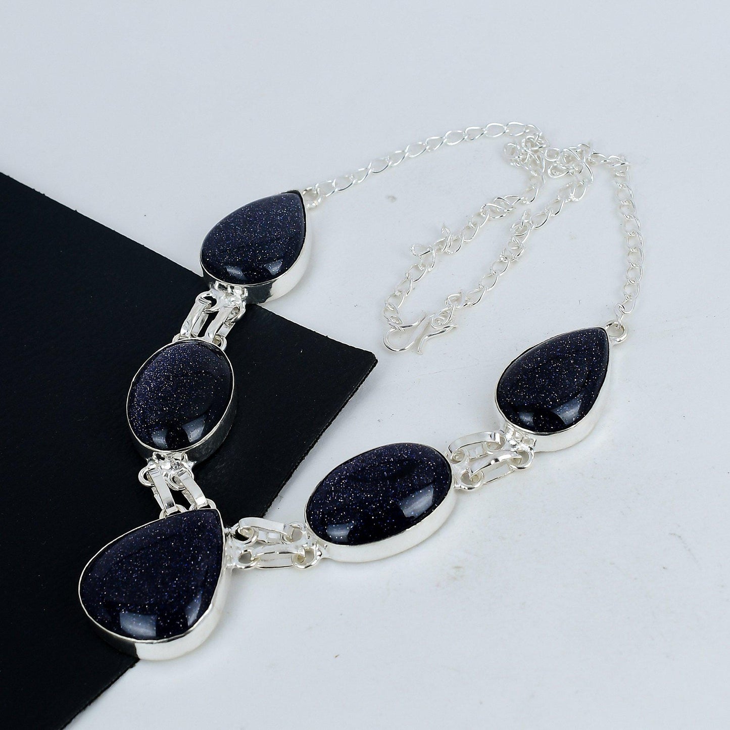Blue Sunstone Gemestone Necklace