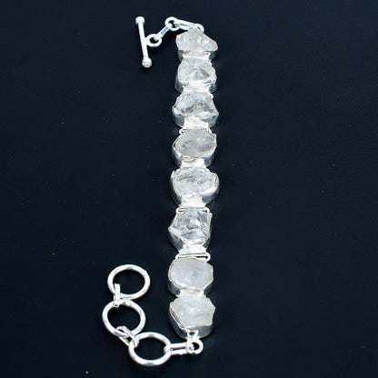 Clear Crystal Quartz Gemstone Bracelet