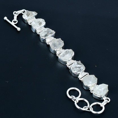 Clear Crystal Quartz Gemstone Bracelet