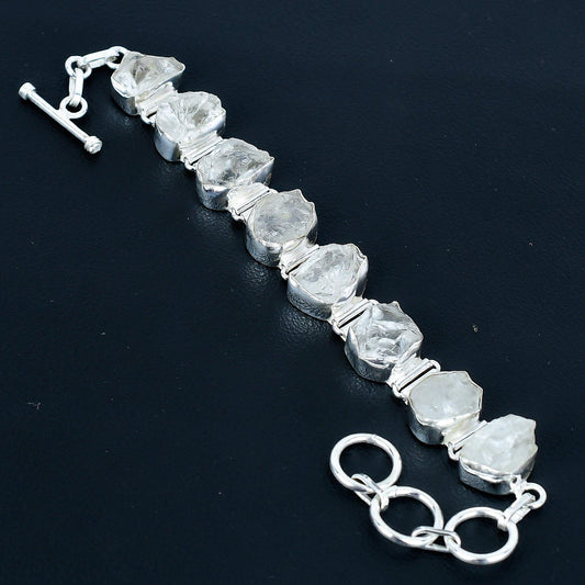 Clear Crystal Quartz Gemstone Bracelet