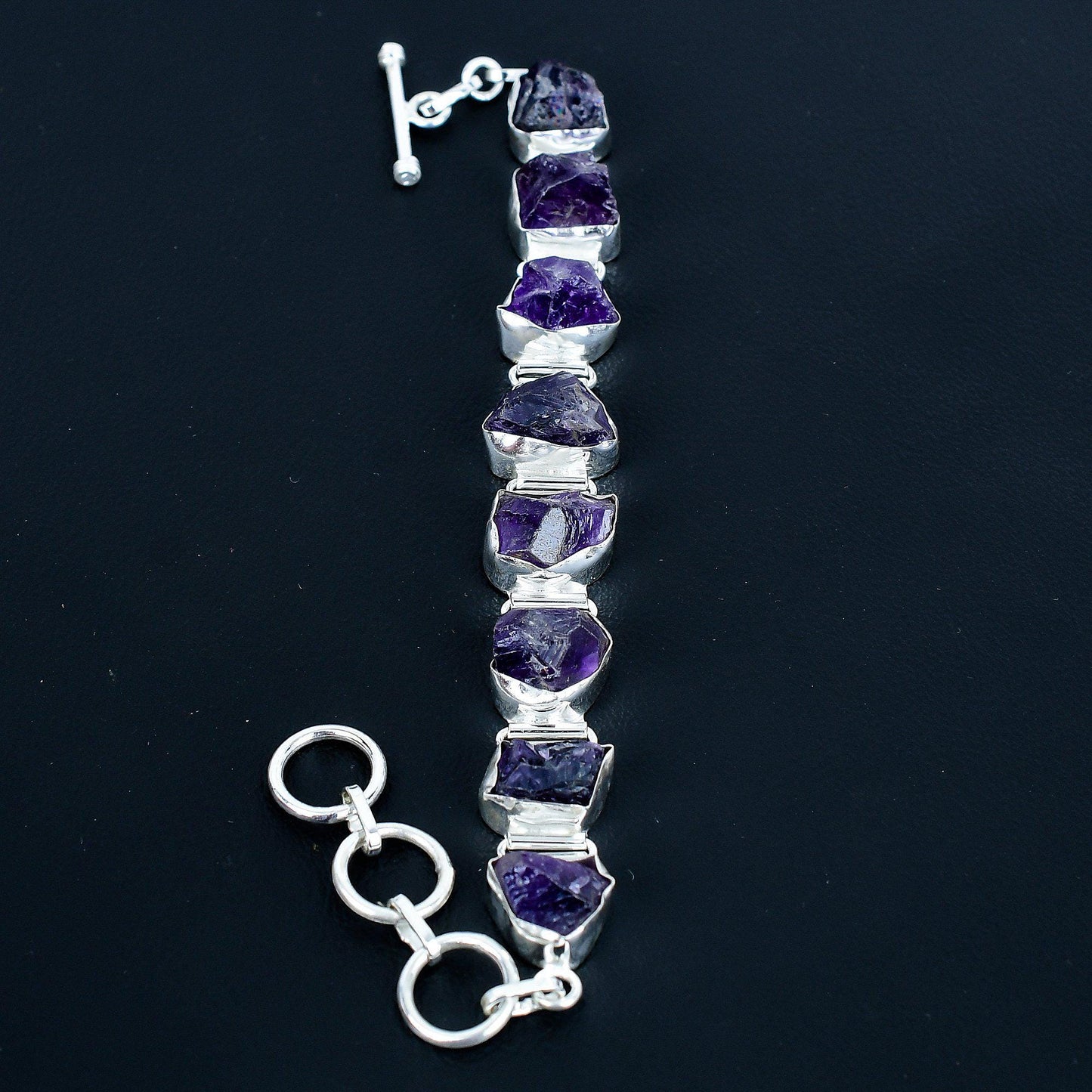 Purple Amethyst Gemstone Bracelet