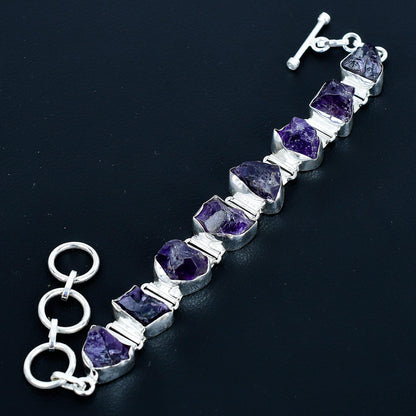 Purple Amethyst Gemstone Bracelet