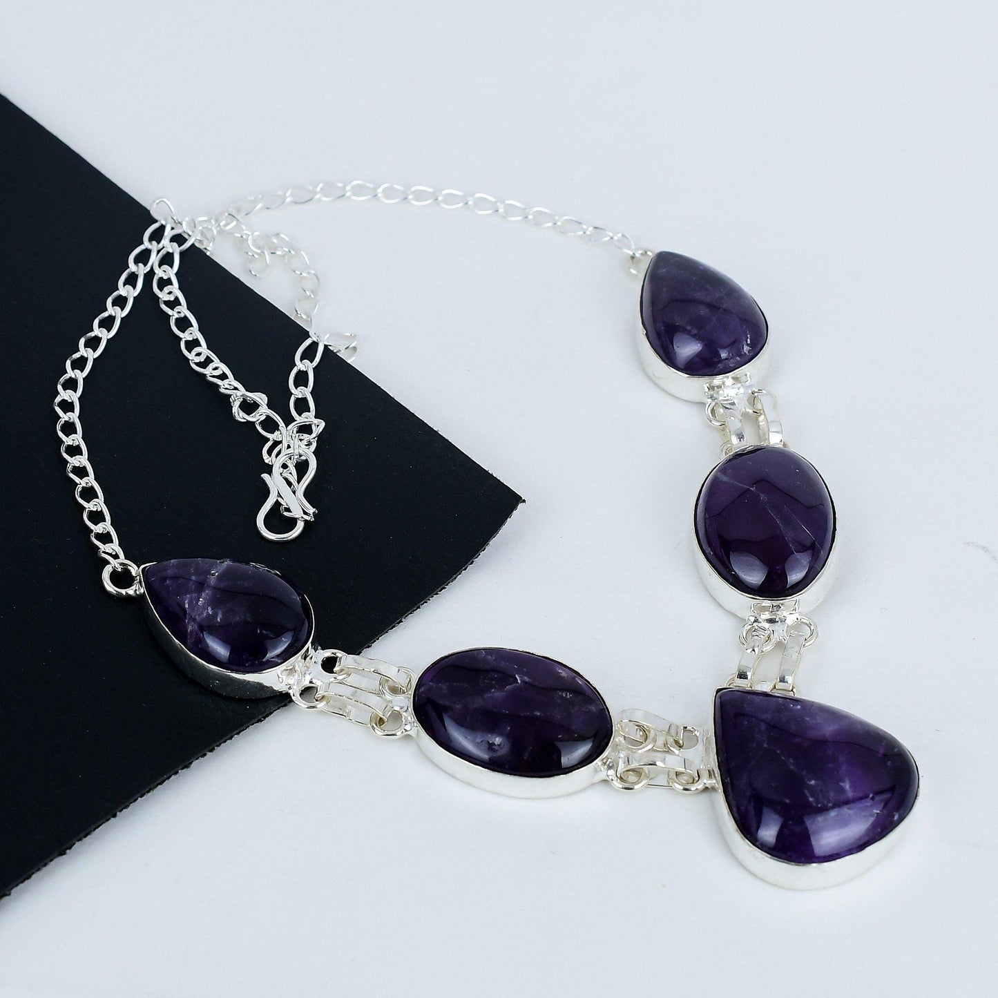 Purple Amethyst Sterling Silver Necklace