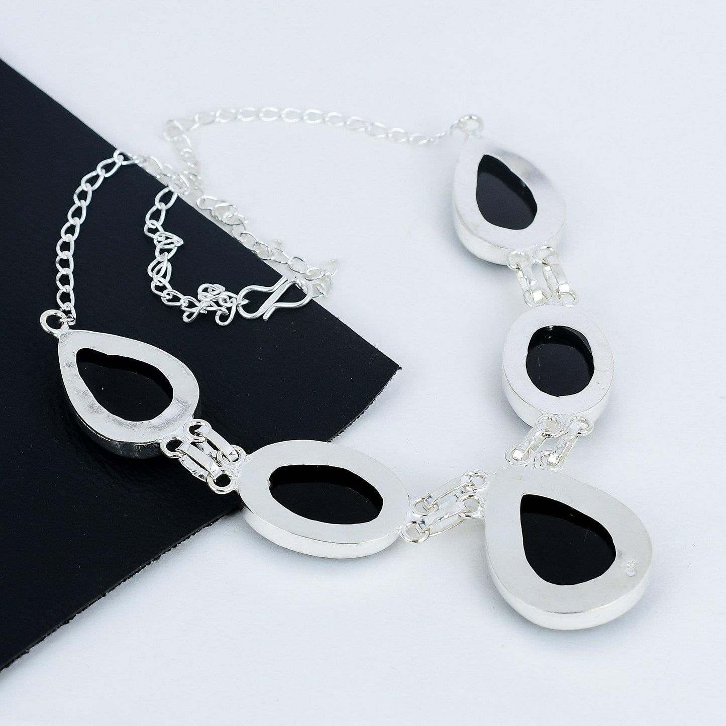 Black Onyx Sterling Silver Necklace