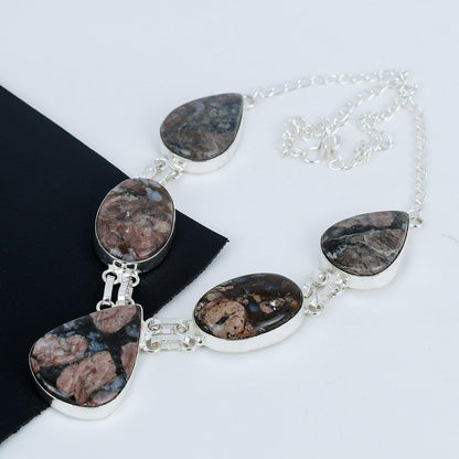 Brown Peanut Obsidian Necklace